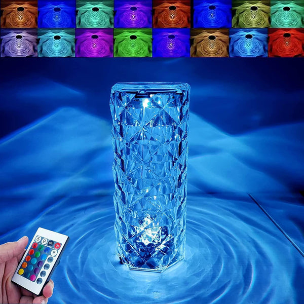 16 Color Changing Diamond Table Lamp